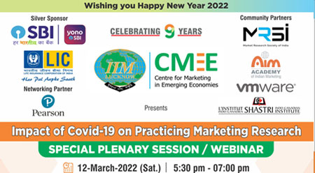 CMEEs Special Plenary Session/Webinar on Impact of Covid-19 on Practicing Marketing Research