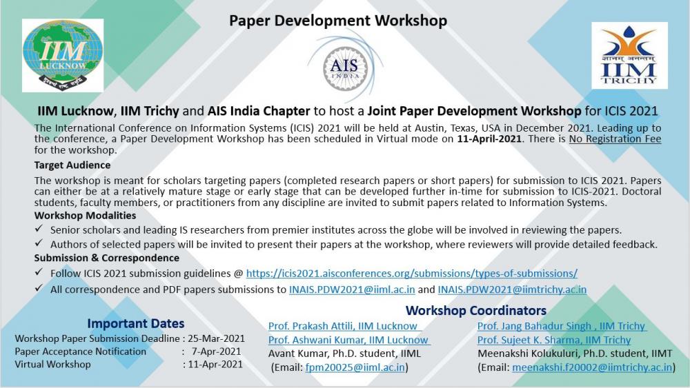 Paper Development Workshop